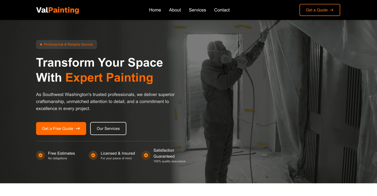 Val Painting LLC Website